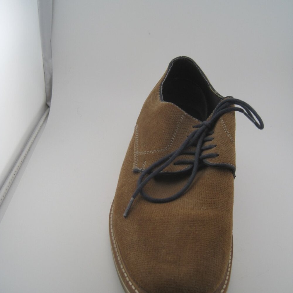 Steve Madden Men's Horten Oxford Carmel Tan Brown Canvas Leather Size 8 Shoes - Picture 5 of 12